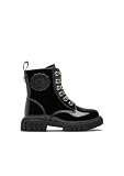 Conguitos - Botas Militares de Niña de Charol en para Niña (Negro/Talla 33)