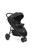 Joie Litetrax 3 - Cochecito de 3 ruedas 2 en 1 (desde el nacimiento hasta aprox. 4 años, 0-22 kg) - Carbón
