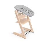 Stokke Tripp Trapp® Trona Evolutiva Bebé - Natural | Solución 3 en 1 (Trona, Baby Set², Newborn Set). El bebé en el centro de la vida familiar desde el primer día.