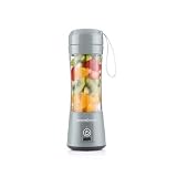 InnovaGoods® Batidora de vaso portátil, licuadora de 380 ml de capacidad y 17000 r.p.m., Batidora ideal para Smoothie Maker, detox, zumos natuales y batidos.
