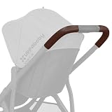 PROTEC TIF | Fundas de manillar en polipiel marrón oscuro compatibles con UPPAbaby Vista (V2 y V3, 2019-2020) – Manguitos protectores, resistentes y antirrayas