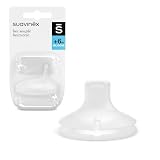 Suavinex, Boquilla de Recambio para Tazas y Vasos de Aprendizaje, Silicona Arenada, Suave y Blandita, Antiderrame, Tetina SX Pro con Válvula Anticólico, Compatible con Biberones, para Bebés +6 Meses
