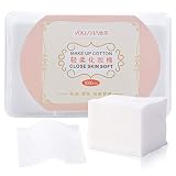 NATUCE Almohadillas de Algodón, 1000 Piezas Desechable de Algodón Facial, Almohadillas de Algodón Suaves para Maquillaje, Desmaquillador, Cuidado de Piel, Quitar Esmalte de Uñas y Otras Cosas Limpiar
