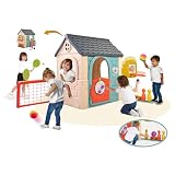 FEBER Casual Casa con 6 Actividades de Juego | Accesorios Incluidos para los Juegos, Colores Resistentes a la Luz Solar, Montaje Fácil, Famosa (FEH23000)