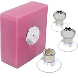 Jabonera Magnética con Ventosa Pack de 3 Sin Taladrar para Baño | Pack de 3 jaboneras magnéticas con ventosa, sin taladrar, compactas y prácticas para jabones y champús sólidos.