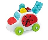 Clementoni-17315 - Soft Clemmy Vehiculo con Texturas - construcciones blanditas para bebé a Partir de 6 Meses
