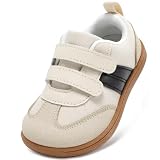 STQ KIDS Barefoot Niños Zapatillas Bebe Primeros Pasos Niña Beige 23 EU | Deportivas Calzado Respetuoso Descalzo con Caída Cero al Aire Libre Moda Clásicas