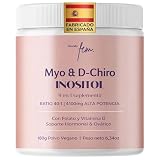QSTA Inositol Myo & D-Chiro 4100mg Polvo para PCOS, Balance Femenino & Equilibrio Hormonal, Suplemento 9-en-1 Inositol, Calcio, Folato 5-MTHF, Cromo, Zinc, B6, B12, D3, Selenio & Manganeso, Vegano