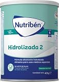 Nutribén Hidrolizada 2 - Leche en Polvo bebé Hidrolizada 2 para Intolerantes a la Lactosa o APLV a partir de los 6 Meses | sin Aceite de Palma | con Cacito Dosificador Incluido | 1 Bote de 400g