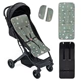 Colchoneta Silla Paseo Universal Primavera Verano Transpirable Tejido 3d | Ajustable en Hombros y Cintura Funda Carrito Bebe Suave Antideslizante para Uso Diario Sabana - danielstore