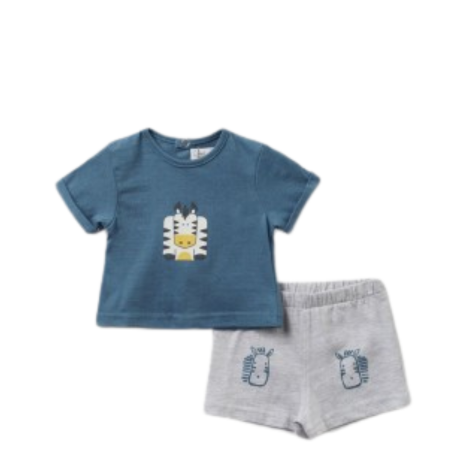 Conjunto sport 2 piezas recién nacido niño cebra - Imagen 2