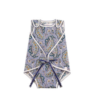 Body Vidy con estampado floral y lazo, color morado y azul – Babyzone