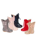 Botas cordoneras Bubble Kids con lazo, modernas y cómodas.