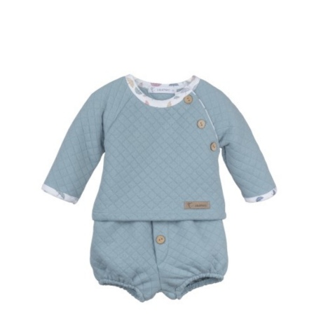 Conjunto Manga Larga Bebé Niño Calamaro Baby, cómodo y con diseño elegante.