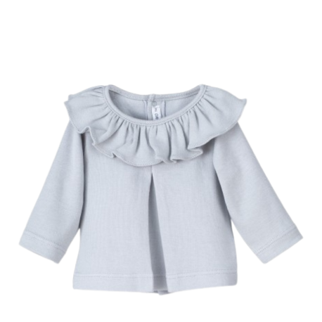 Camisa Titan Cuello Volante Calamaro Baby, elegante y cómoda para tu niña.
