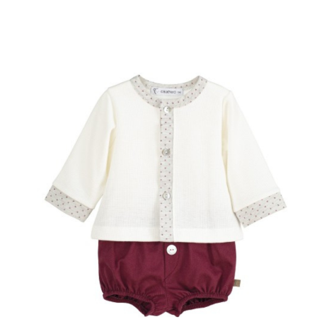 Conjunto pololo Córdoba bebé niño, elegante y cómodo para el día a día.