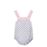 Peto Corto Bebé Tamina, con diseño a rayas y detalles coloridos