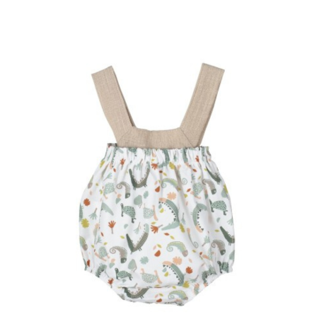 Peto Corto Estampado Bebé Niño, cómodo y alegre para los más pequeños.