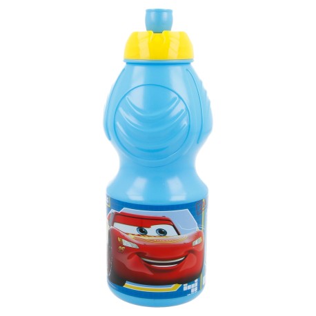 Botella Sport 400 ml Cars Race Ready para niños, diseño de Cars.