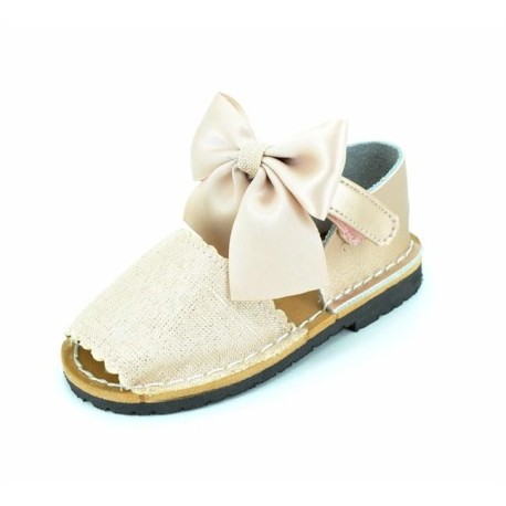 Menorquina Talón Cerrado y Contorno Festoneado Lazo - Imagen 2