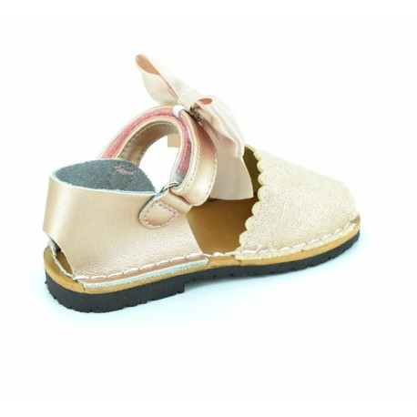 Menorquina Talón Cerrado y Contorno Festoneado Lazo - Imagen 4