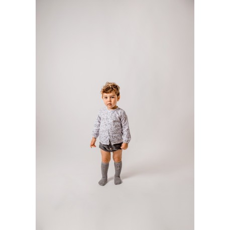 Conjunto pololo Nemus cuello redondo de Calamaro Baby, con blusa de manga larga y pantalón pololo.