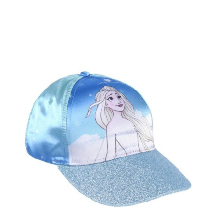 Gorra visera curva niña Frozen Disney Baby, diseño de Elsa, ideal para pequeñas fanáticas de la película.