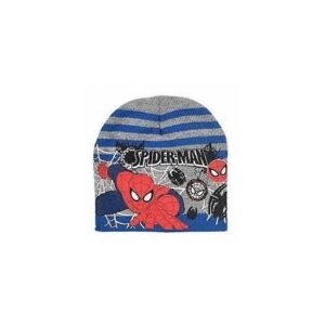 Gorro azul estampado de rayas para bebé, suave y cómodo.