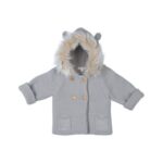 Chaqueta bebé con capucha y pelito Tony Bambino