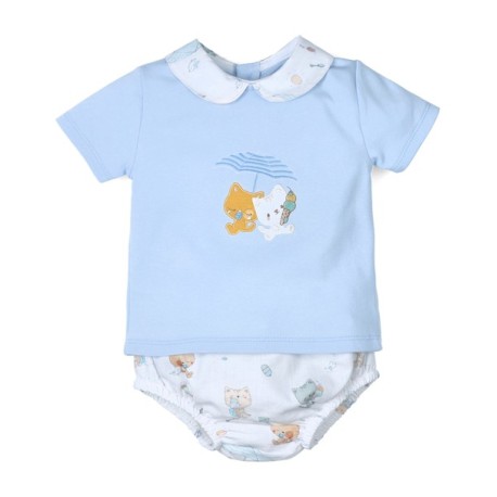 Conjunto 2 Piezas Bebé Niño Gatitos