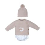 Conjunto 3 piezas bebé manga larga