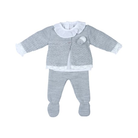 Conjunto Punto 3 Piezas Bebé - Imagen 2
