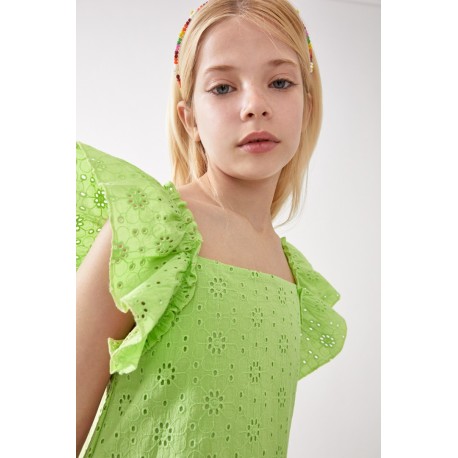 Vestido Niña Detalles Troquelados - Imagen 2