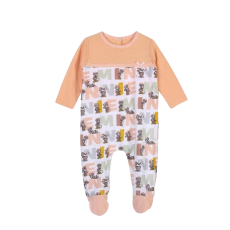 Pelele manga larga Minnie Disney Baby, conjunto de bebé con diseño de Minnie, cómodo y colorido.