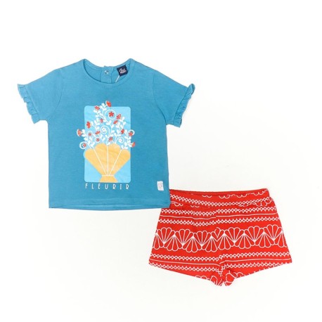 Conjunto Niña: Camiseta y Pantalón Corto - Imagen 3