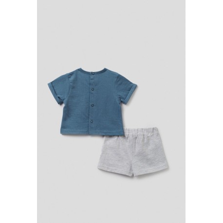 Conjunto sport 2 piezas recién nacido niño cebra de la marca Street Monkey.