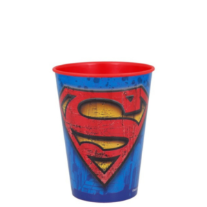 Vaso Easy 260ml Superman Symbol, con el icónico logo de Superman en colores rojo, azul y amarillo, ideal para los fanáticos del superhéroe.