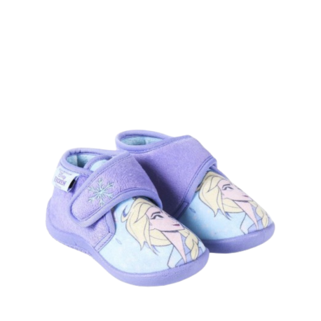 Zapatillas de Casa Media Bota Frozen II Disney Baby, diseño de Elsa, en tonos morados, perfectas para fans de Frozen.