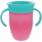 Vaso de Aprendizaje Nuby con asas ergonómicas y sistema antiderrame