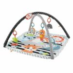Alfombra de juego Fisher Price HBP41 con efectos sonoros, espejo y diseño multicolor