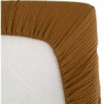 Sábana Domiva AU FIL DE L'EAU ajustable con color elegante y material suave para el bebé.