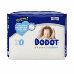 Pañales Desechables Dodot Sensitive Talla 0 (24 uds), máxima protección para la piel del bebé.