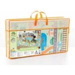 Alfombra de juego Moltó 150 x 200 cm, con diseño multicolor, ideal para el desarrollo de los niños desde el nacimiento.