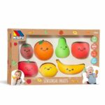 Pelota sensorial Moltó, set de frutas de colores brillantes para bebés.