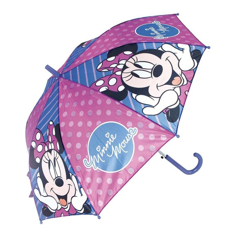 Paraguas Automático Minnie Mouse Lucky Azul Rosa Disney Baby en Babyzone