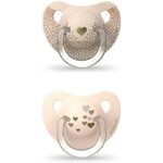 Chupete Suavinex con tetina anatómica de silicona, diseño unisex, ideal para bebés de 6-12 meses.
