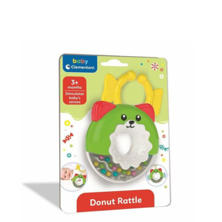 Sonajero Clementoni, juguete educativo para bebé, diseño colorido y estimulante