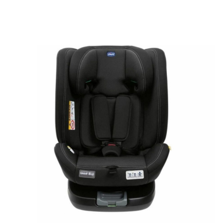 Silla para el coche Chicco EVO I-SIZE negro, silla de auto homologada ECE R129/04 con diseño ergonómico y alta seguridad.