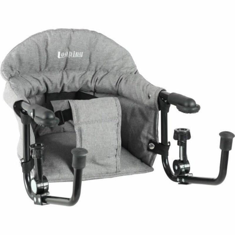 Trona Bambisol Gris 60 x 39 x 59 cm – Asiento para bebé con fijación de 4 puntos