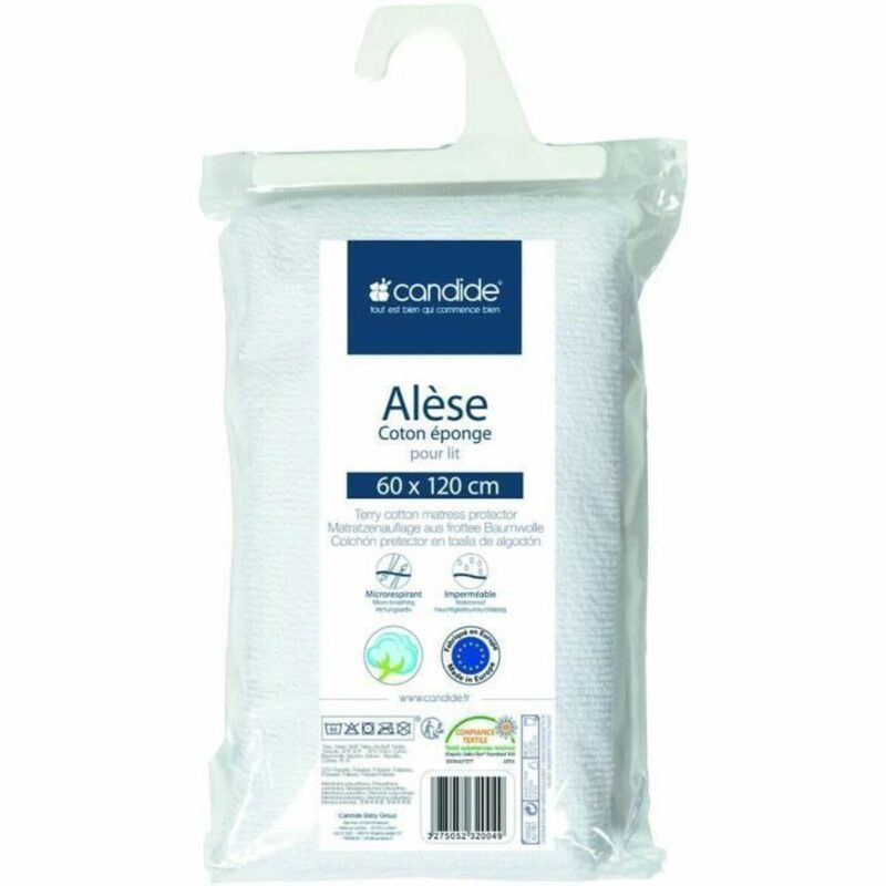 Protector de Cuna Candide Blanco impermeable bebé cuna